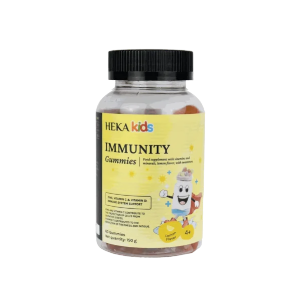 HEKA Immunity Kids Gummies HEKA Immunity Kids Gummies – 60 lemon-flavoured gummies with zinc, vitamin C and vitamin D3