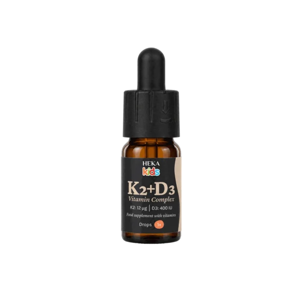 HEKA Kids K2+D3 kapljice – 10 ml z vitaminom K2 in vitaminom D3