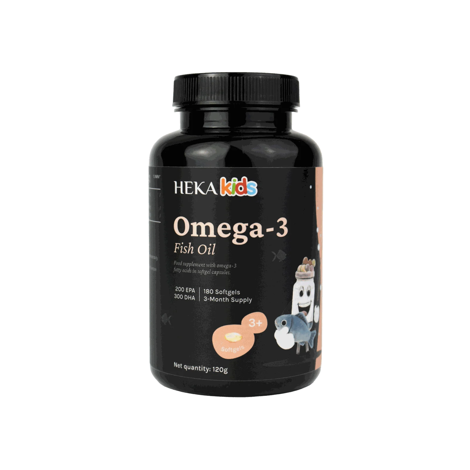 HEKA Kids Omega-3 Fish Oil Softgels