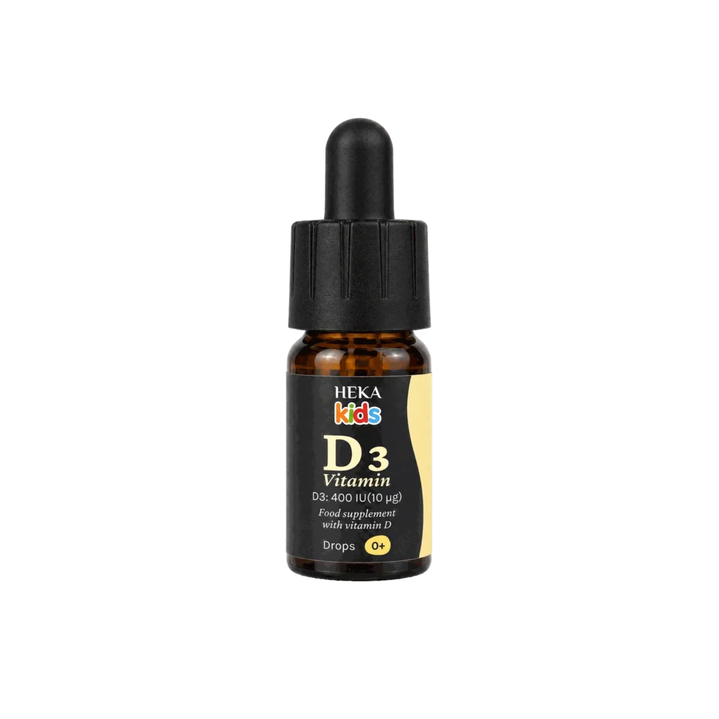 HEKA Kids Vitamin D3 Drops – 10 ml with 400 IU of vitamin D3 per dose