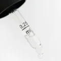 Pipette of HEKA Kids Vitamin D3 Drops showing the 0.25 ml mark