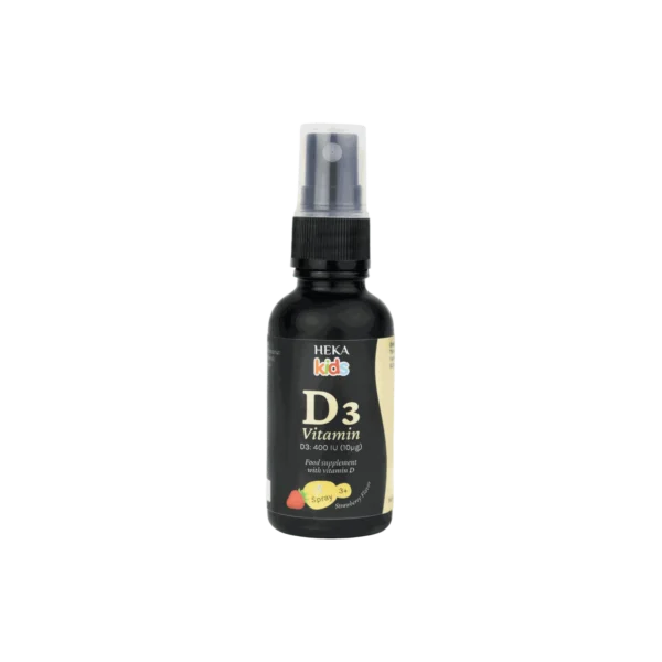 HEKA Kids Vitamin D3 sprej HEKA Kids Vitamin D3 sprej – 30 ml s 400 IU vitamina D3 na razpršek